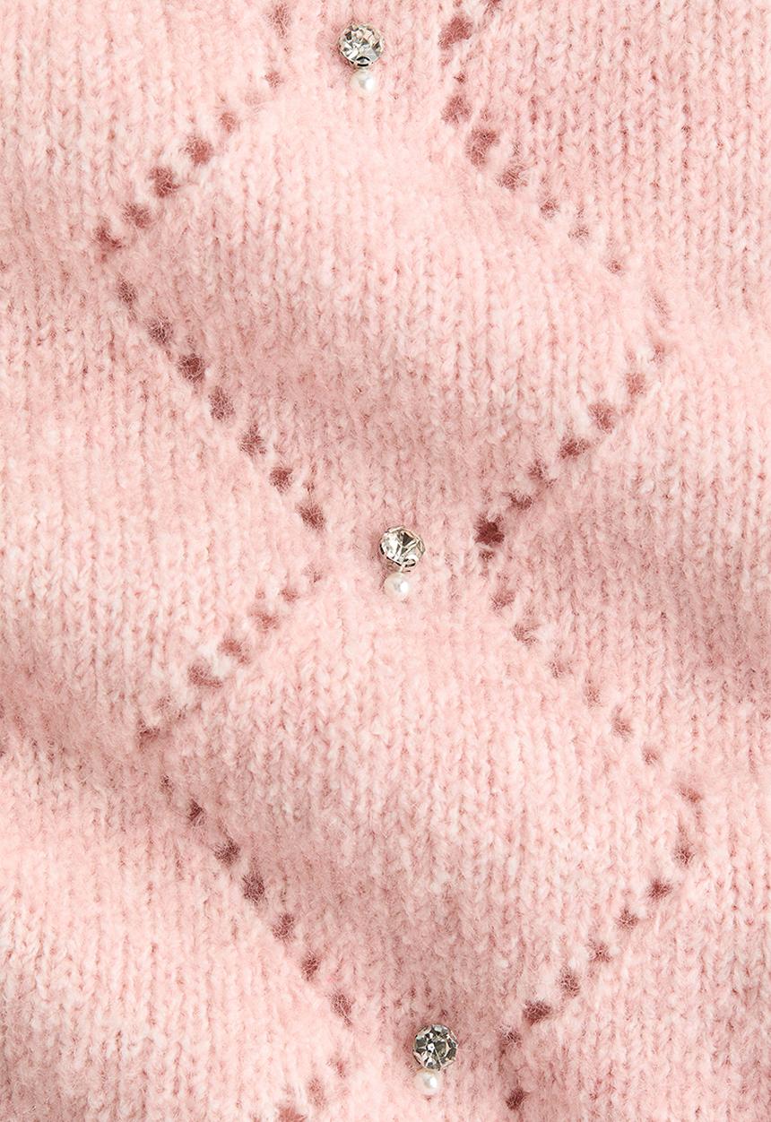 H&M - Embellished jumper - light pink
