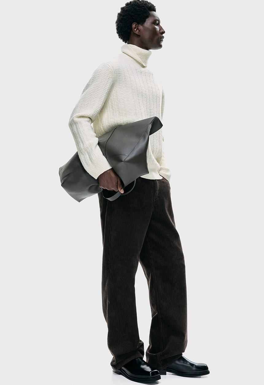 H&M - Regular fit polo-neck jumper - cream