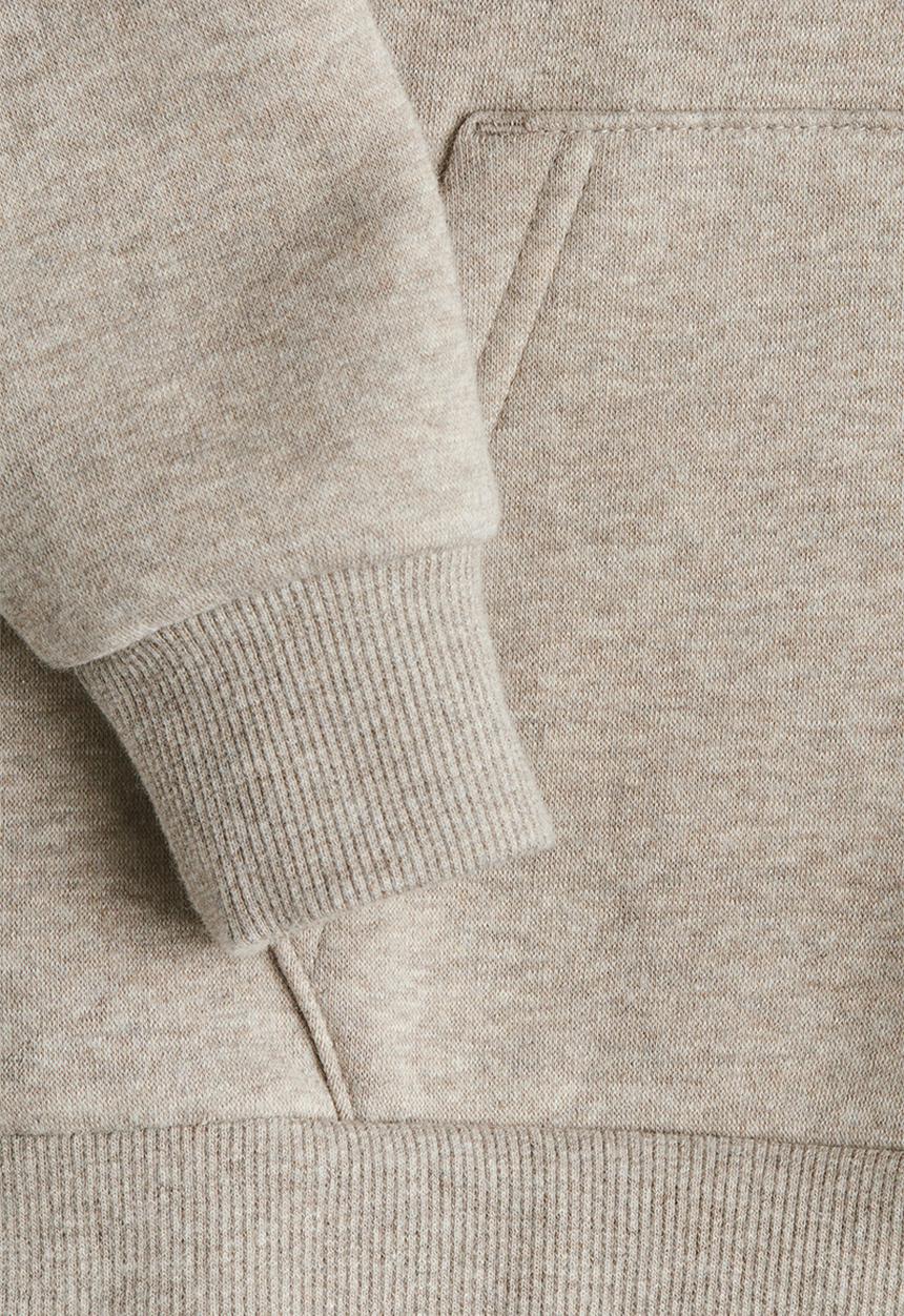 H&M - Brushed-inside hoodie - light beige