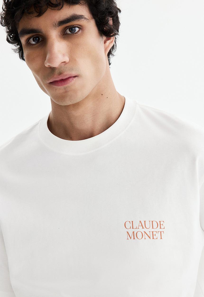 H&M - Loose fit t-shirt - white/monet