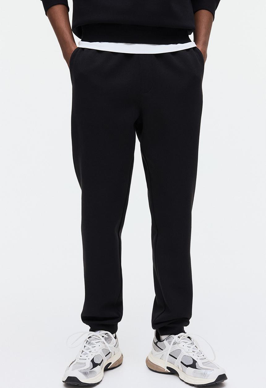 H&M - Regular fit interlock sweatpants - black