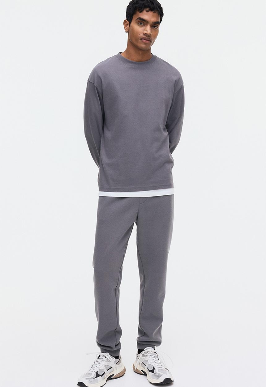 H&M - Regular fit interlock sweatpants - dark grey