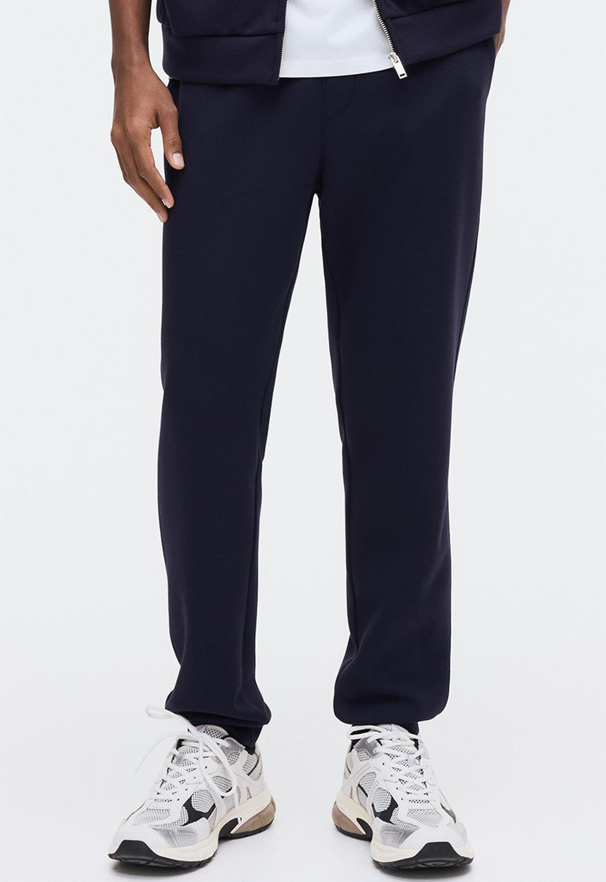 H&M - Regular fit interlock sweatpants - dark blue