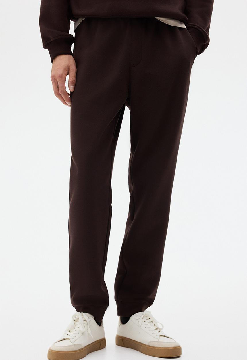 H&M - Regular fit interlock sweatpants - dark brown