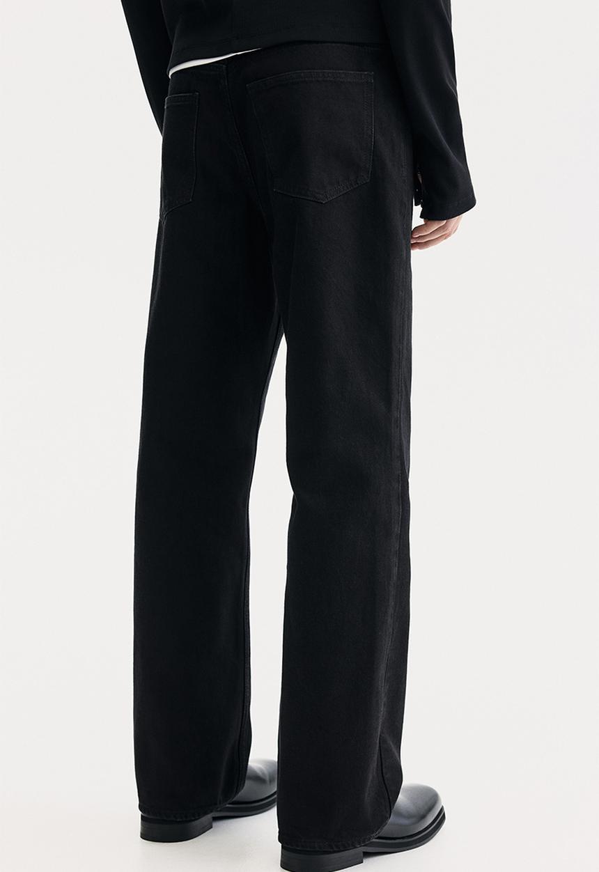 H&M - Straight relaxed jeans - black