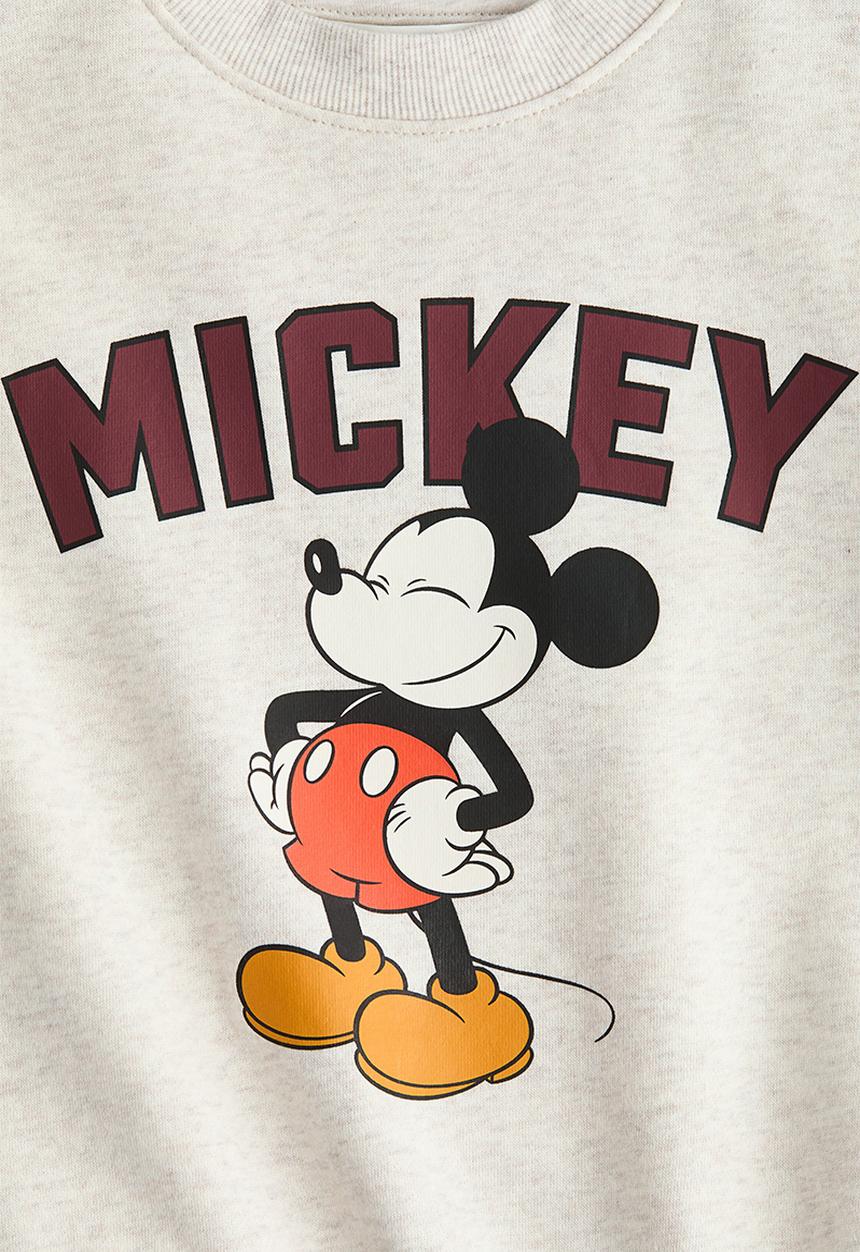 H&M - Printed sweatshirt - light beige/mickey mouse