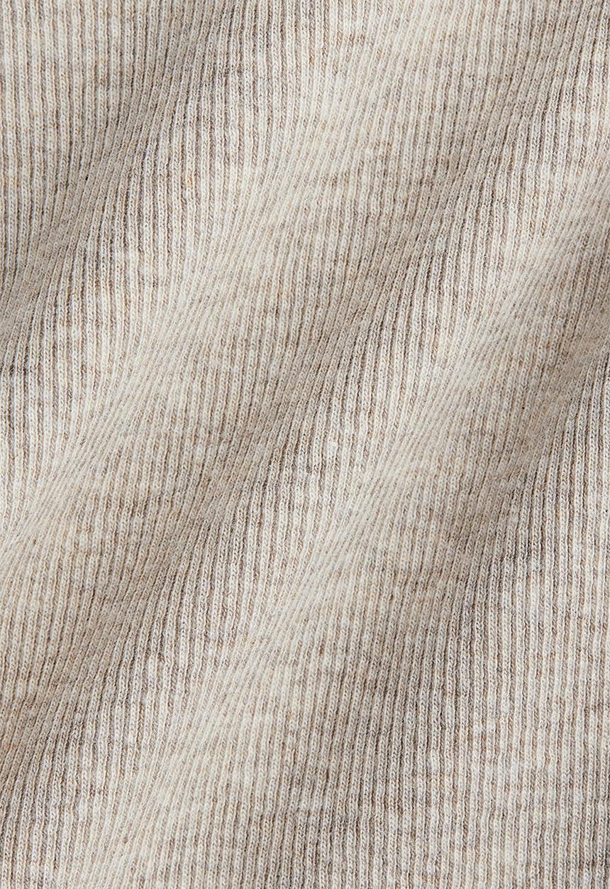 H&M - Frill-collar top - light beige marl