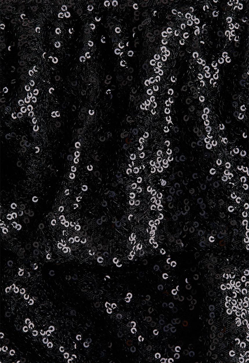 H&M - Tiered sequinned skirt - black