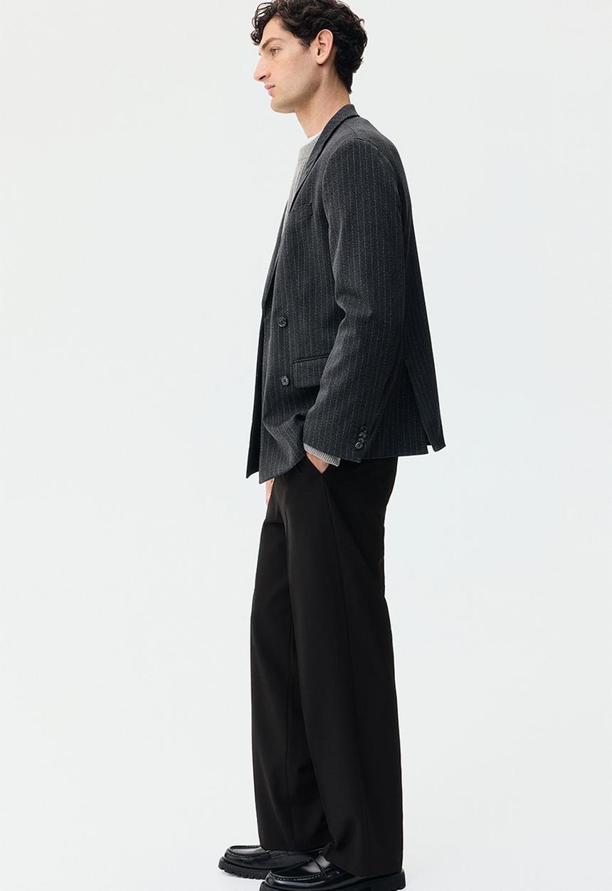 H&M - Relaxed fit trousers - black