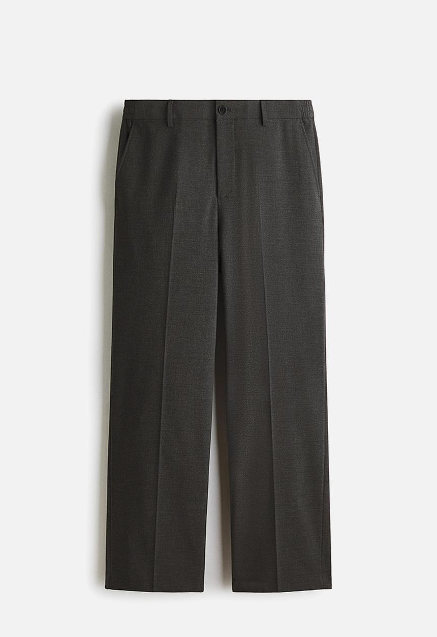 H&M - Relaxed fit trousers - dark grey marl