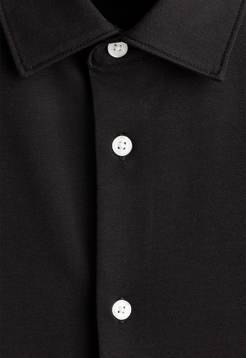 H&M - Four-way stretch slim fit shirt - black