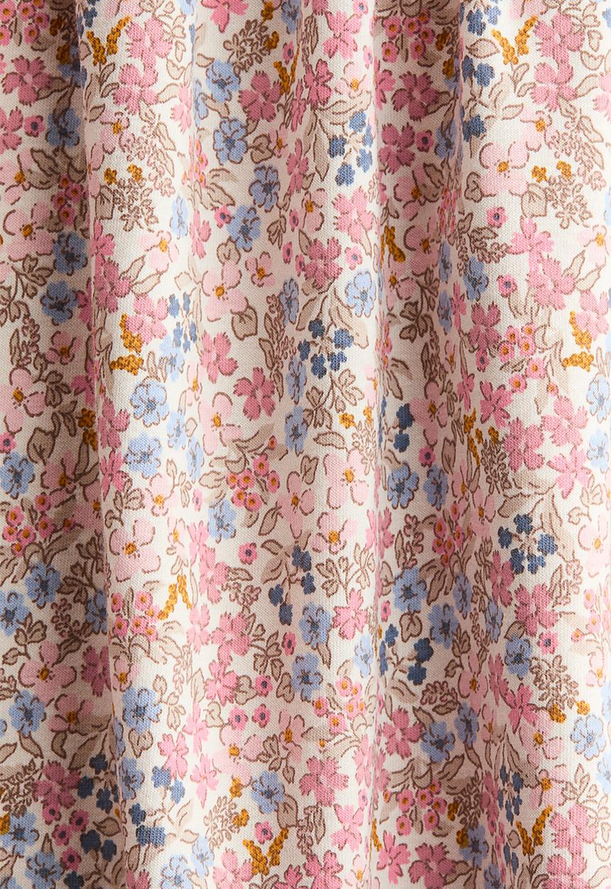 H&M - Printed cotton dress - light pink/floral
