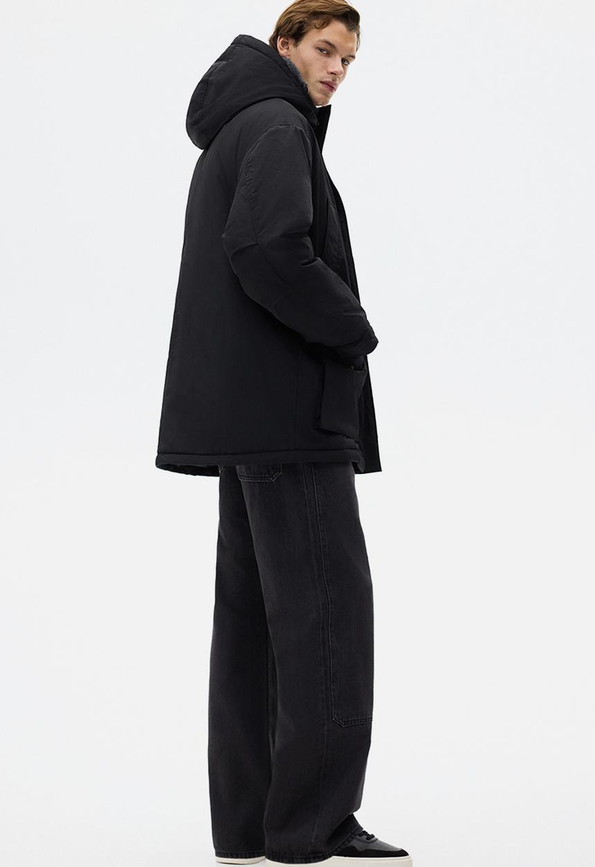 H&M - Water-repellent padded parka - black