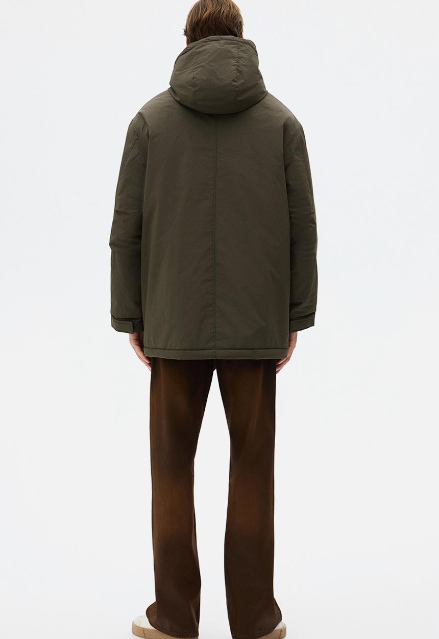 H&M - Water-repellent padded parka - dark khaki green