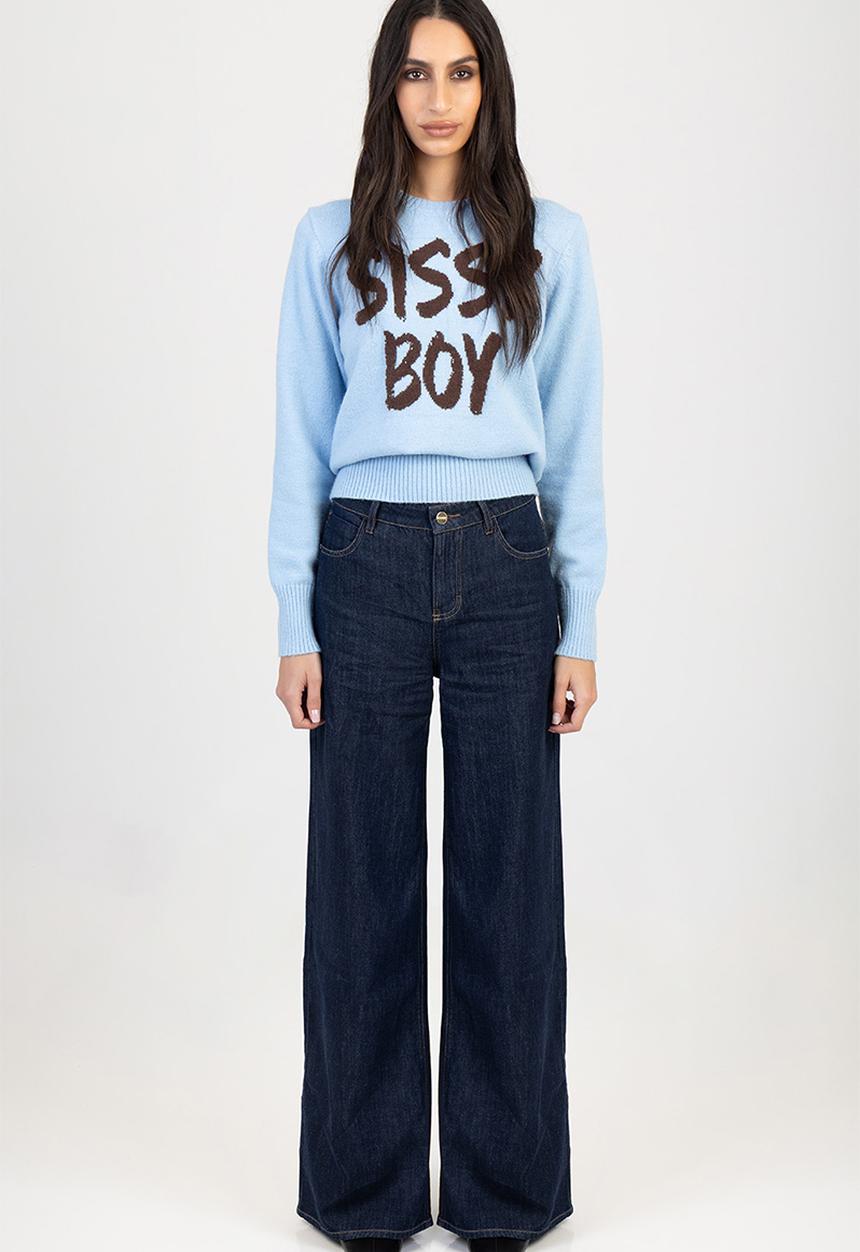 SISSY BOY - Cleo Slouchy Wide Leg Jeans - Forever Blue