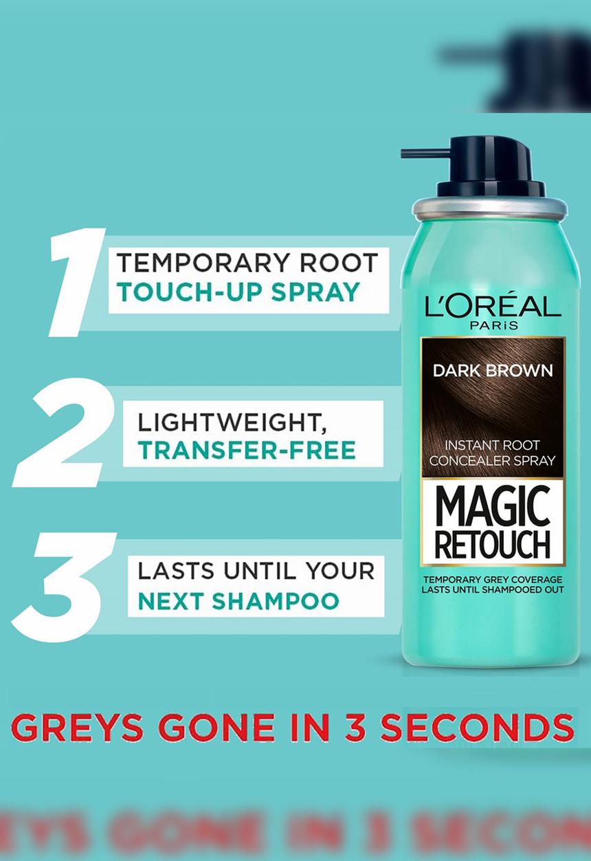 L'Oreal Paris - Magic Retouch Colour Spray - Dark Brown