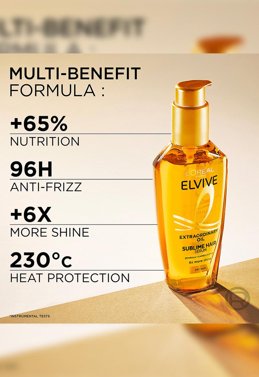 L'Oreal Paris - Elvive Extraordinary Oil Extra Dry Hair Serum - 100ml