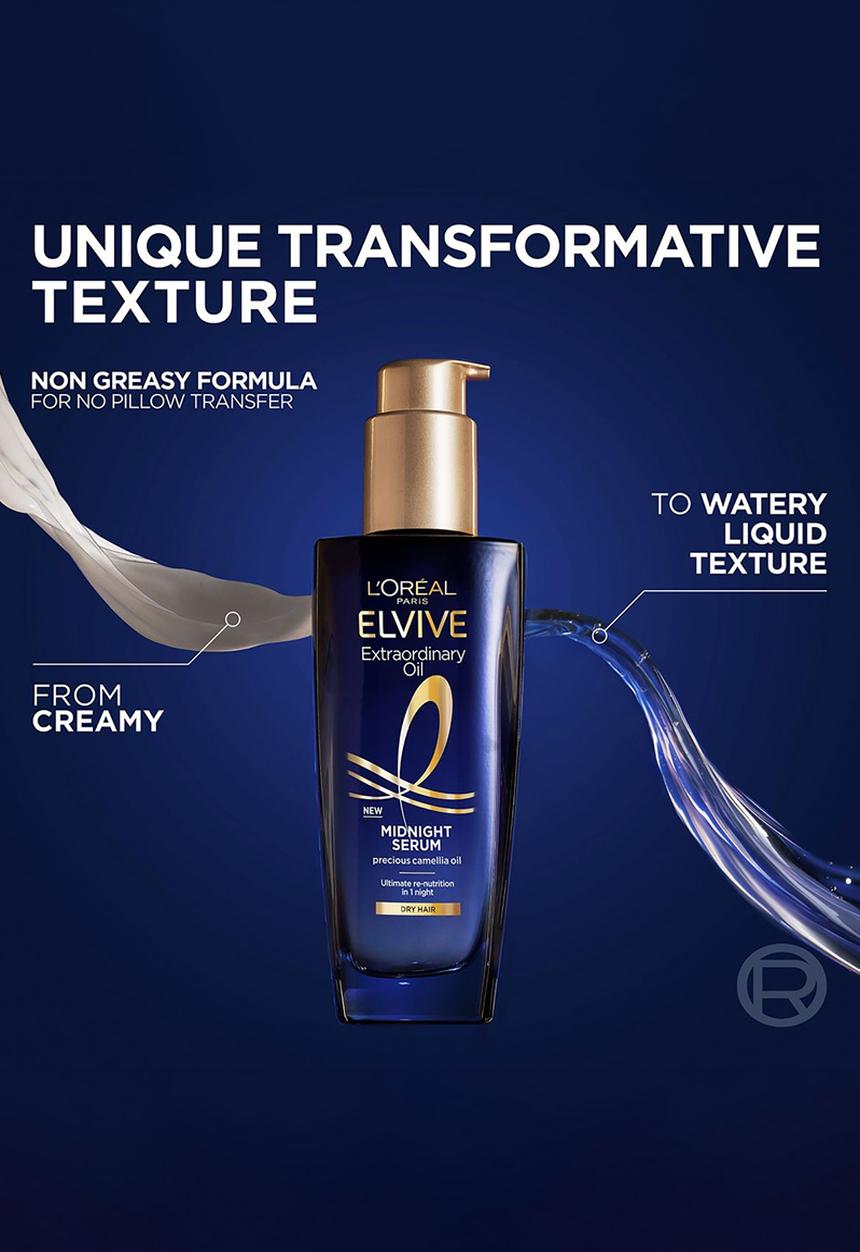L'Oreal Paris - Elvive Extraordinary Oil Midnight Serum - 100ml