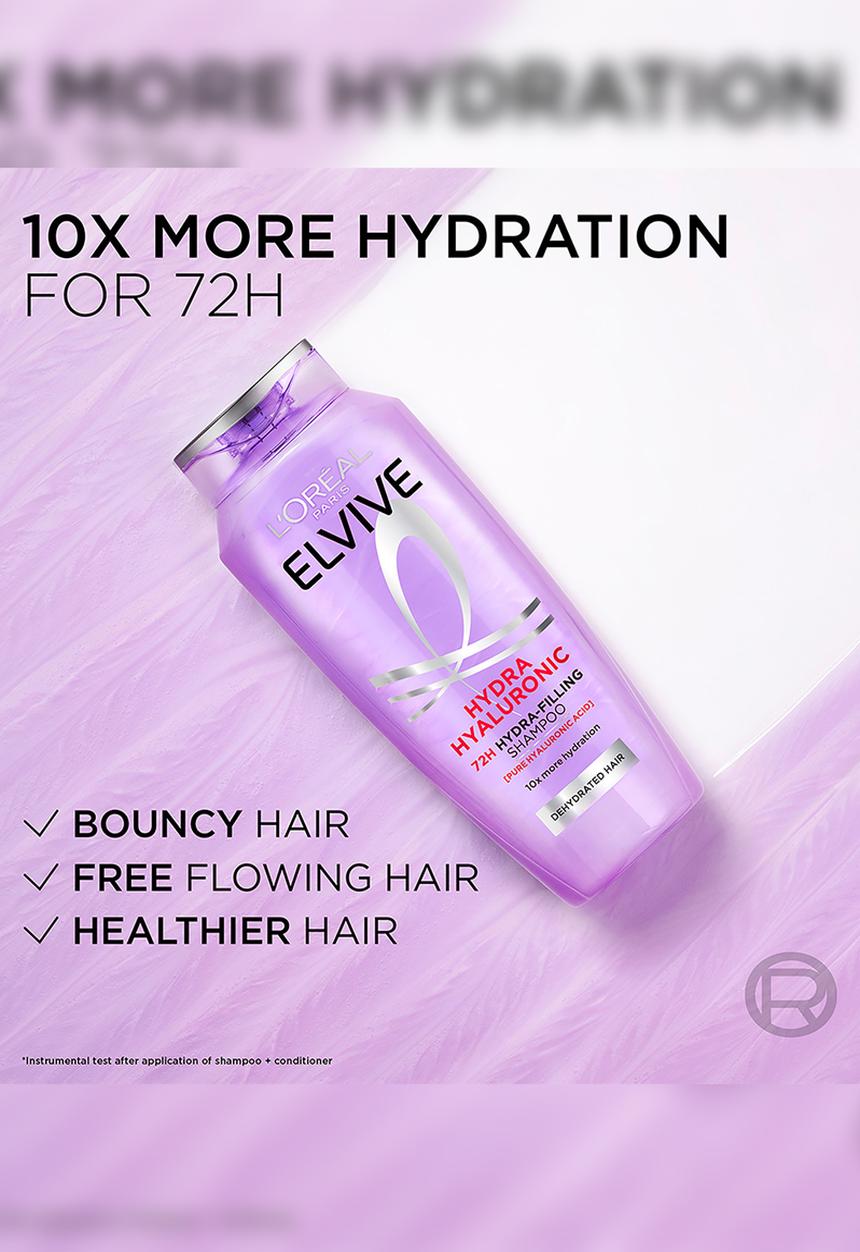 L'Oreal Paris - Elvive Hydra Hyaluronic Shampoo - 400ml