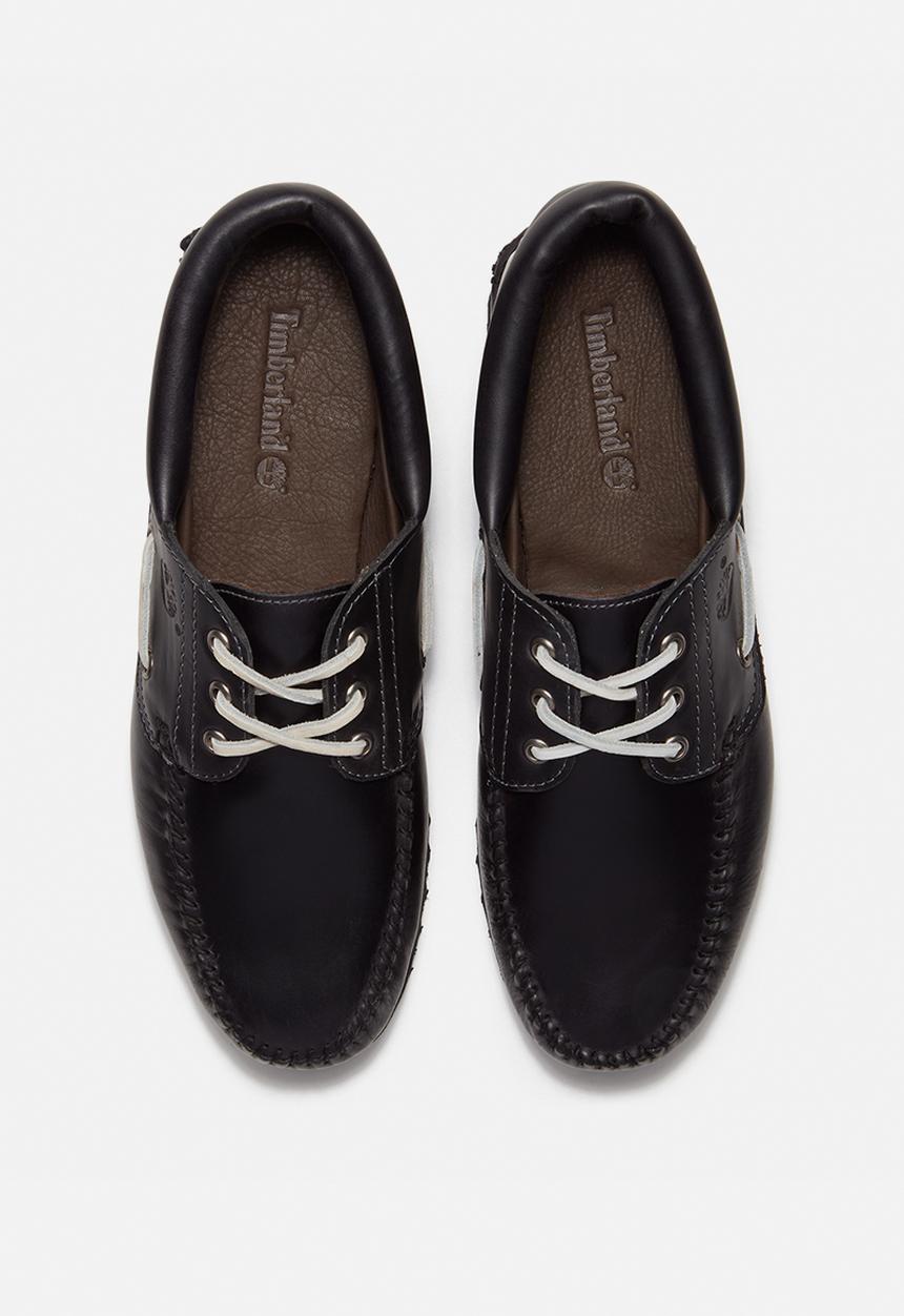 Timberland - Timberland Authentic Boat Shoe - Black Fgrain W Md Brown
