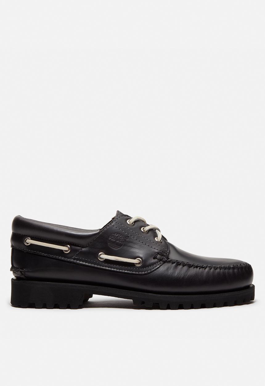 Timberland - Timberland Authentic Boat Shoe - Black Fgrain W Md Brown