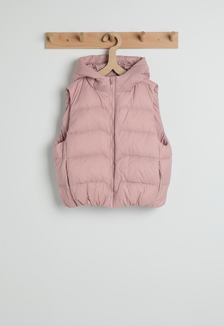 Pop Candy - Hooded puffer vest - pink