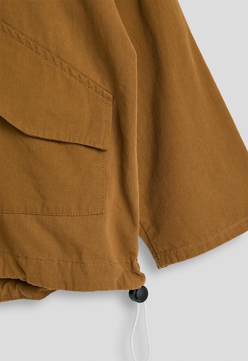 Pop Candy - Drawstring hem jacket - ochre