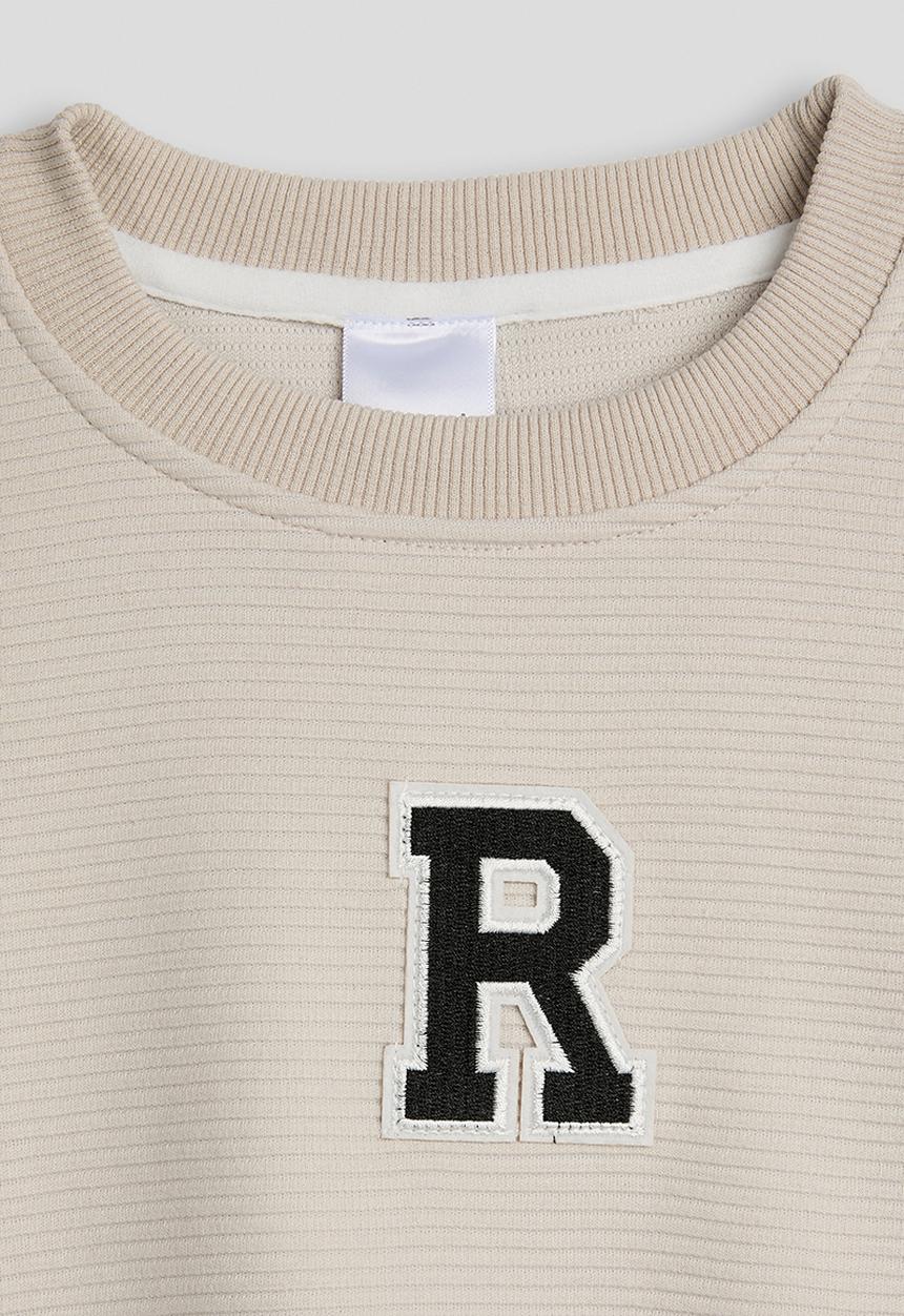 Pop Candy - Sweatshirt - milk tea stripes