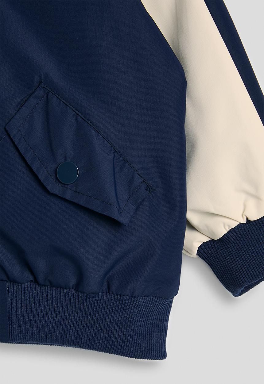 Pop Candy - Camping themed bomber jacket - navy/cream