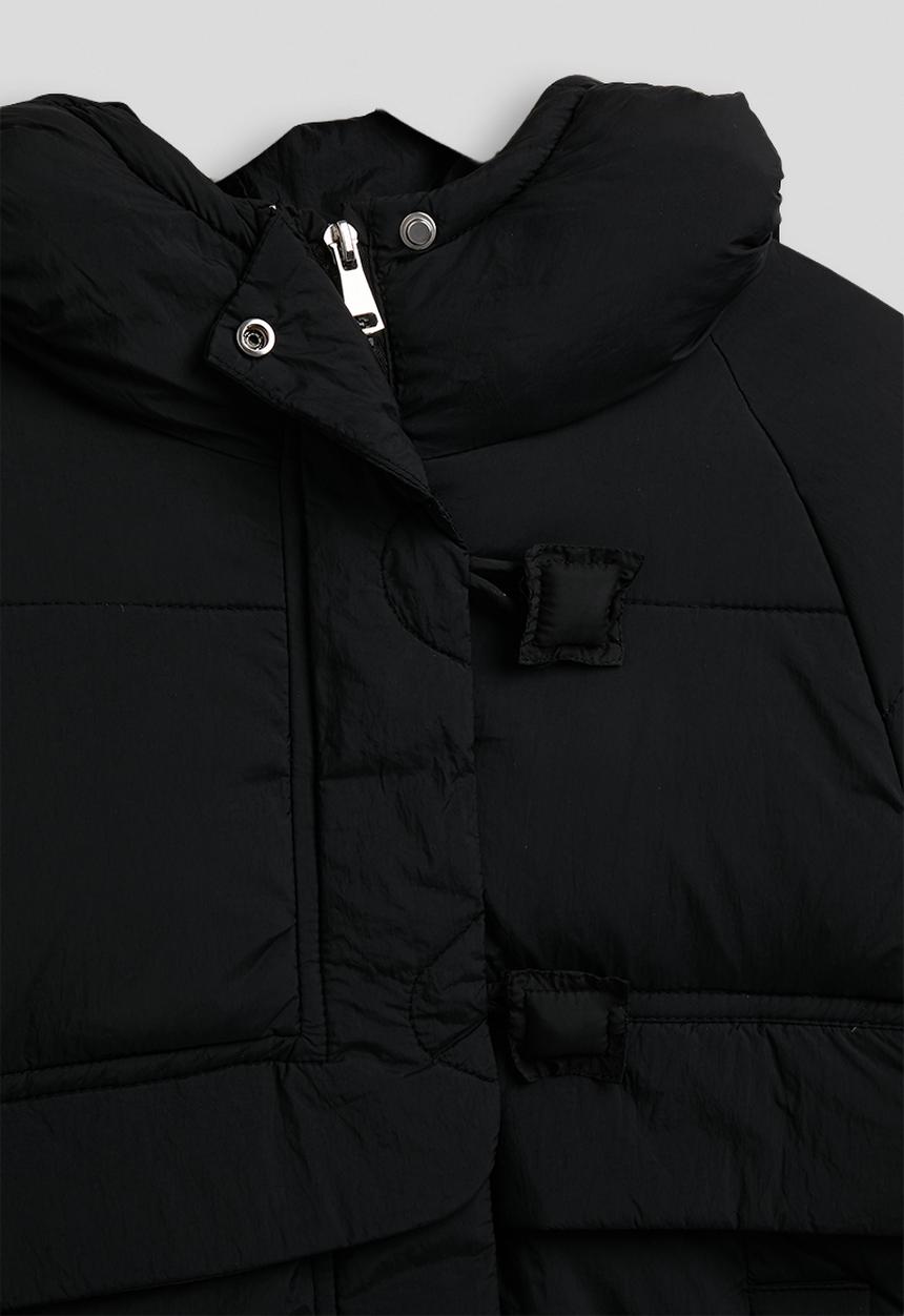 Pop Candy - Midi puffer jacket - black