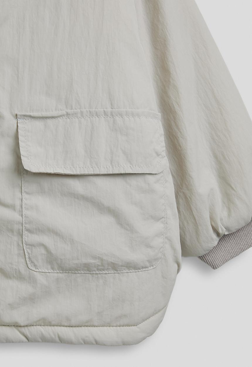 Pop Candy - Bomber-style jacket with flap pockets - light grey