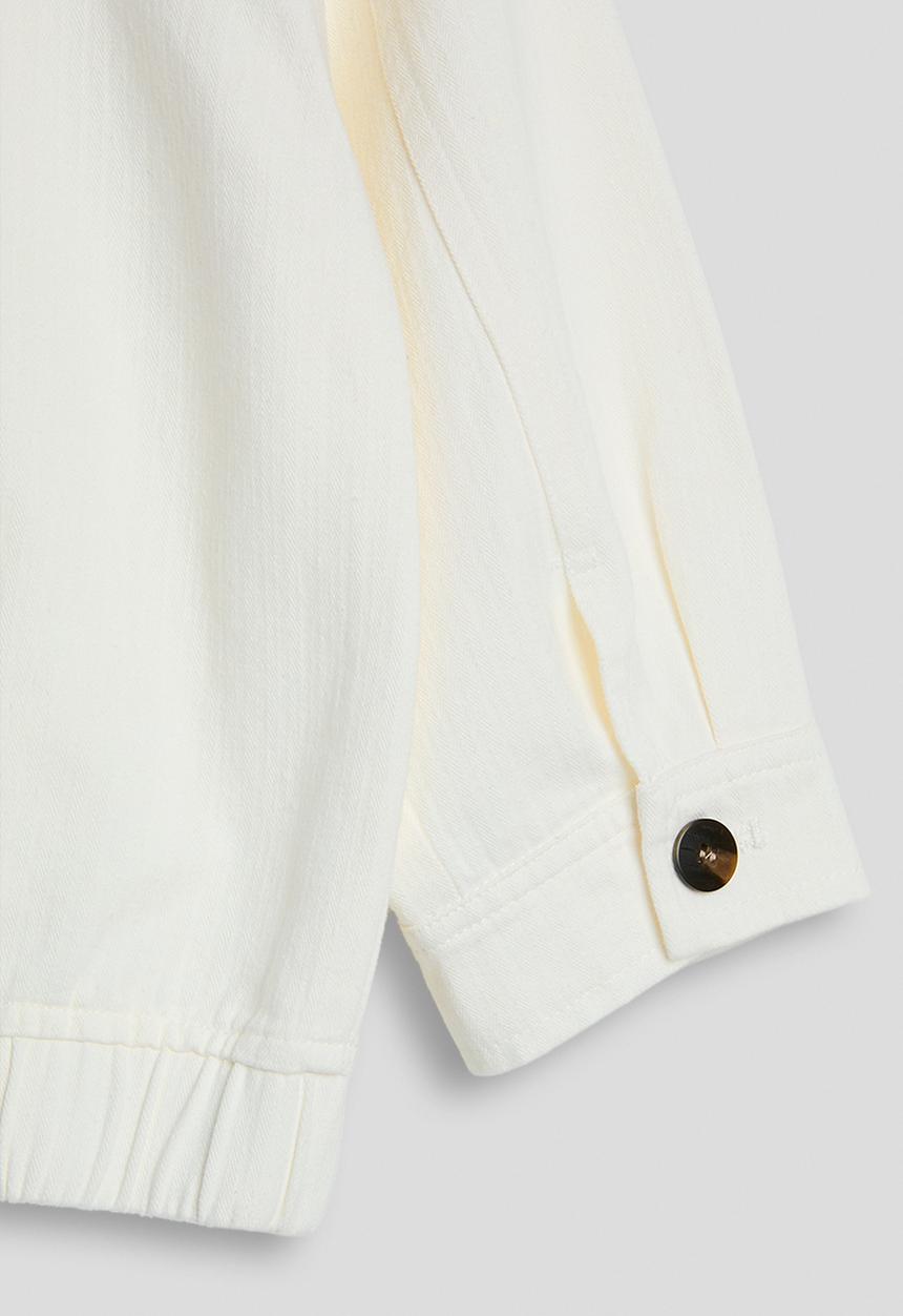 Pop Candy - Collared bomber jacket - parchment white