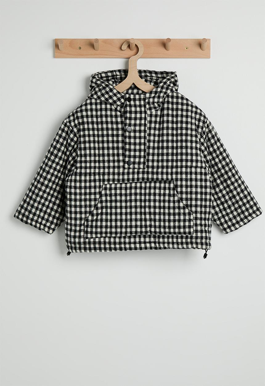Pop Candy - Hooded jacket - black gingham