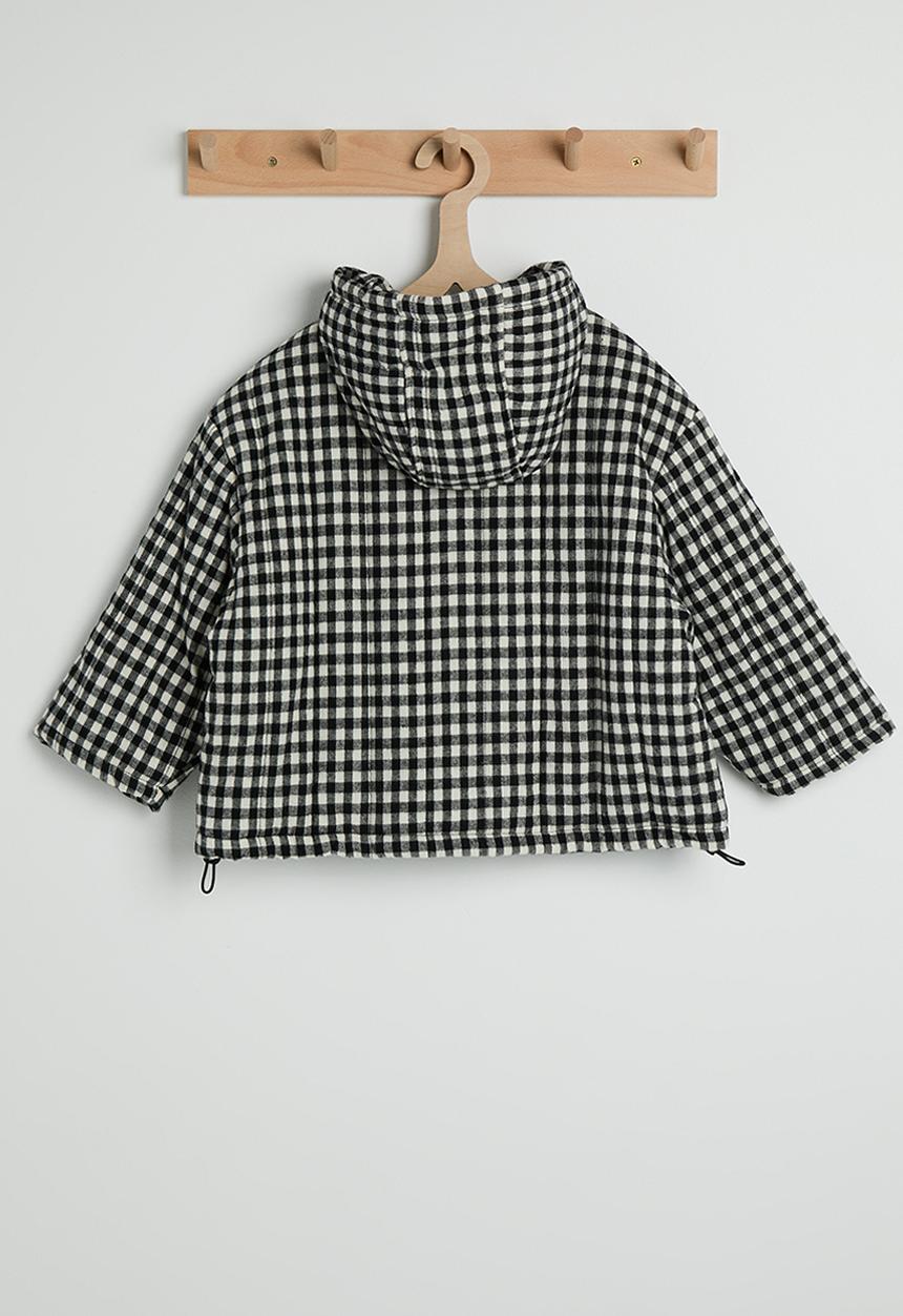 Pop Candy - Hooded jacket - black gingham