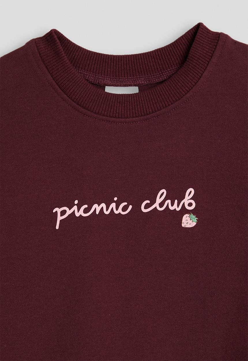 Cotton On - Bundle Riley Sweater & Trackpant - Bordeaux/Picnic Club