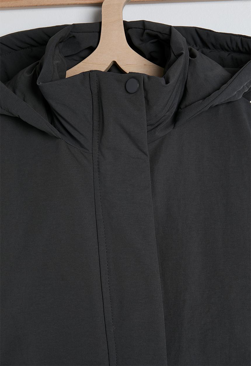Pop Candy - Hooded puffer jacket - gunmetal grey