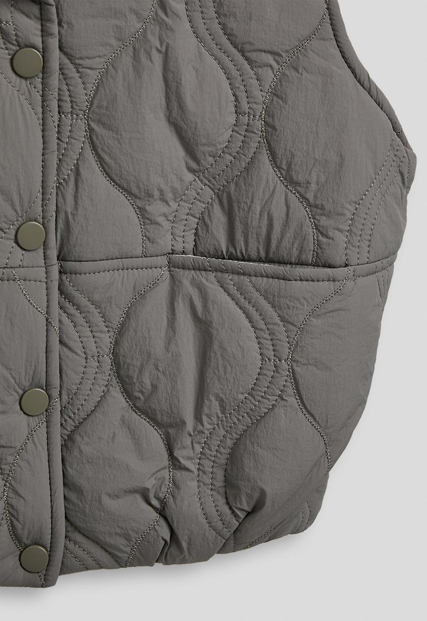 Pop Candy - Onion quilted puffer vest - dark grey