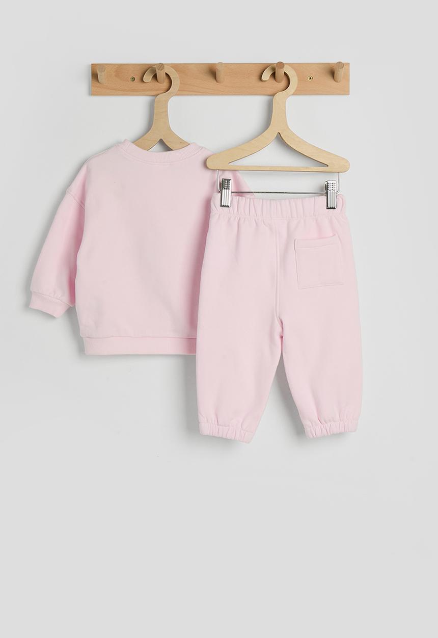 Cotton On - Bundle Riley Sweater & Trackpant - Tea Party Pink/Tiny Harvest
