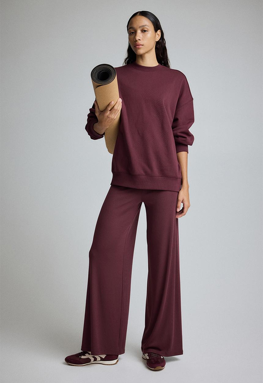 H&M - Sports sweatshirt - light burgundy