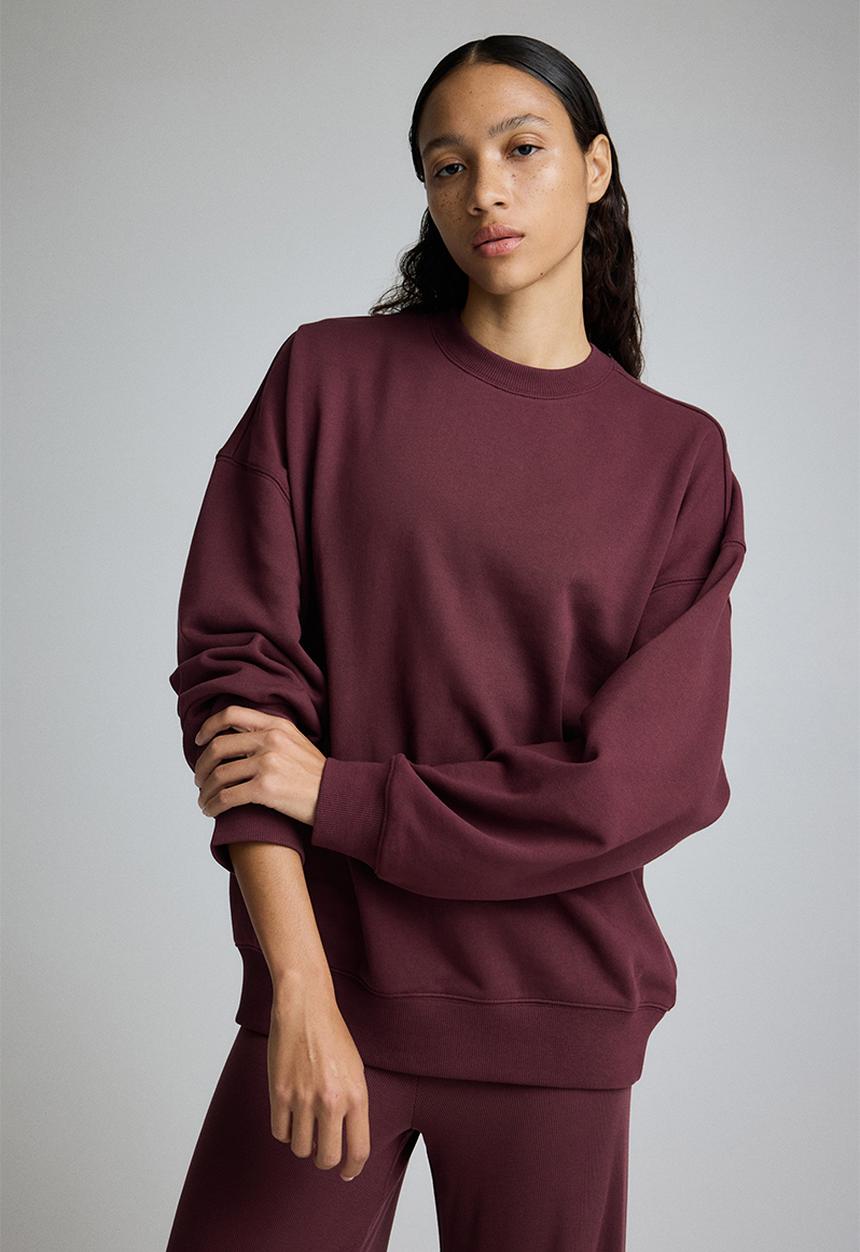 H&M - Sports sweatshirt - light burgundy