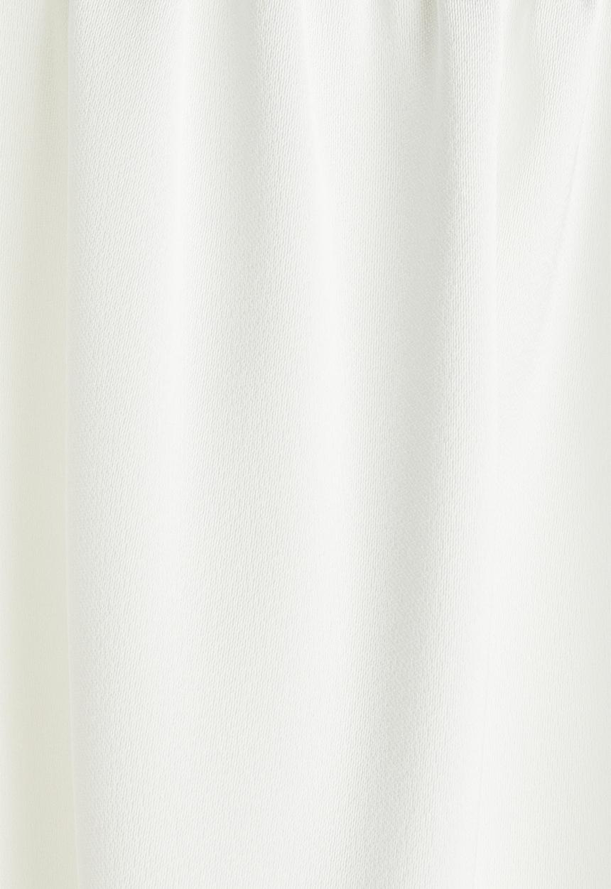 H&M - Tie-neck chiffon blouse - white