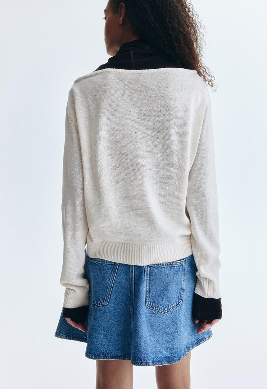 H&M - Off-the-shoulder jumper - light beige