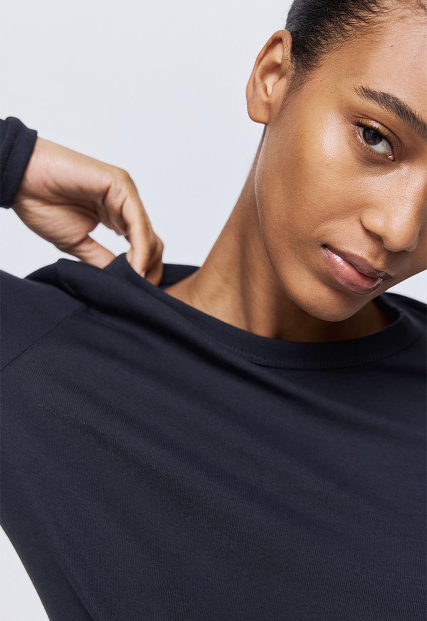 H&M - Long-sleeved jersey top - navy blue