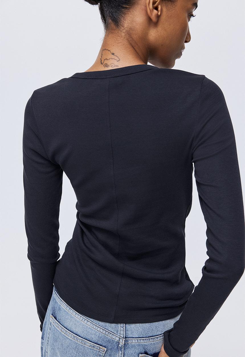 H&M - Long-sleeved jersey top - navy blue
