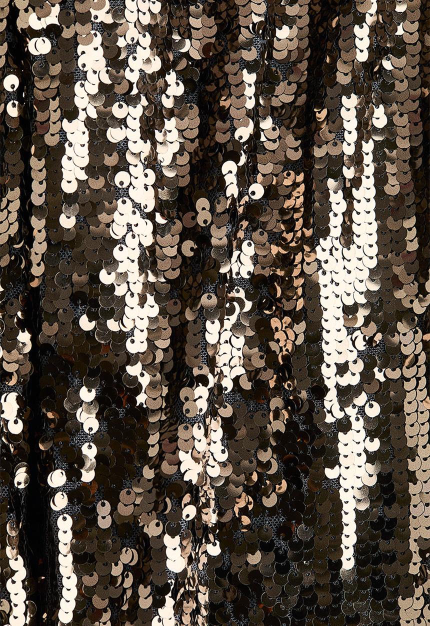 H&M - Sequined trousers - light bronze 