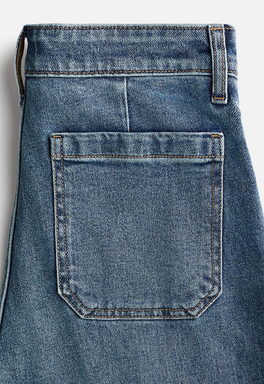 H&M - Wide high jeans - denim blue