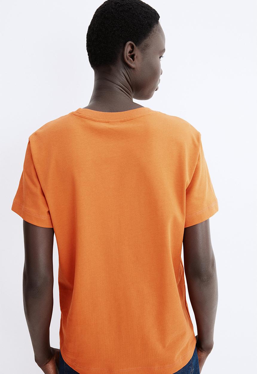 H&M - Oversized cotton t-shirt - orange
