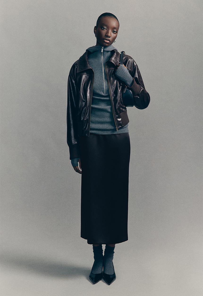 H&M - Long pencil skirt - black