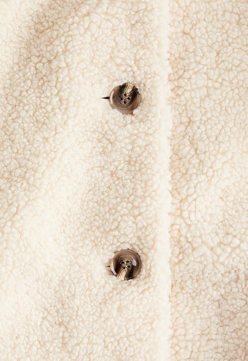 H&M - Teddy jacket - cream