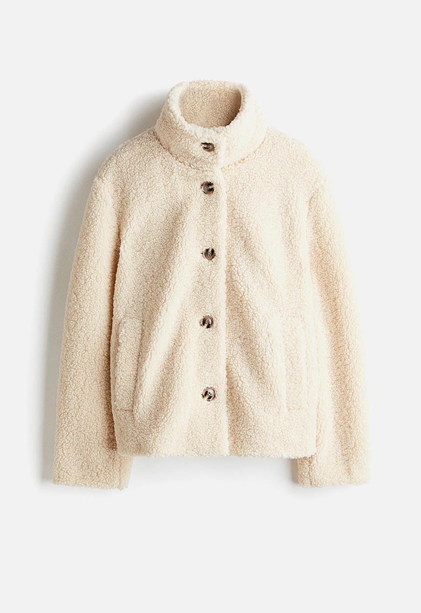 H&M - Teddy jacket - cream